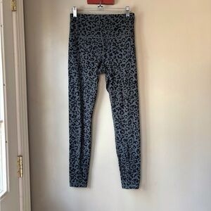 Athleta Black Leopard Elation Ultra High Rise Tights S